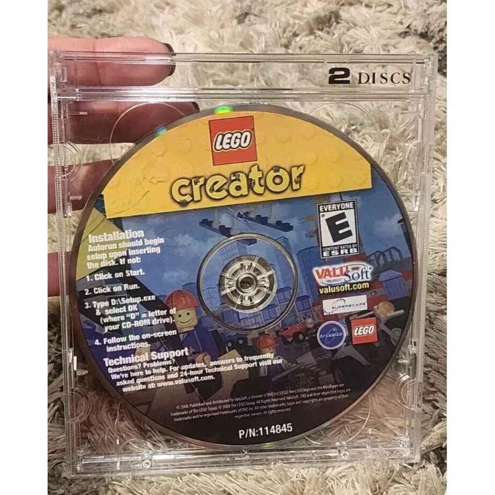 LEGO LEGOLAND CREATOR PC VIDEO‎ GAME RATED EVERYONE VALUSOFT VIRTUAL BUILDING
